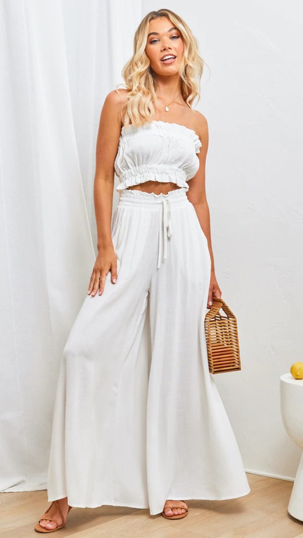 Casual Extra Wide Leg Linen Pants