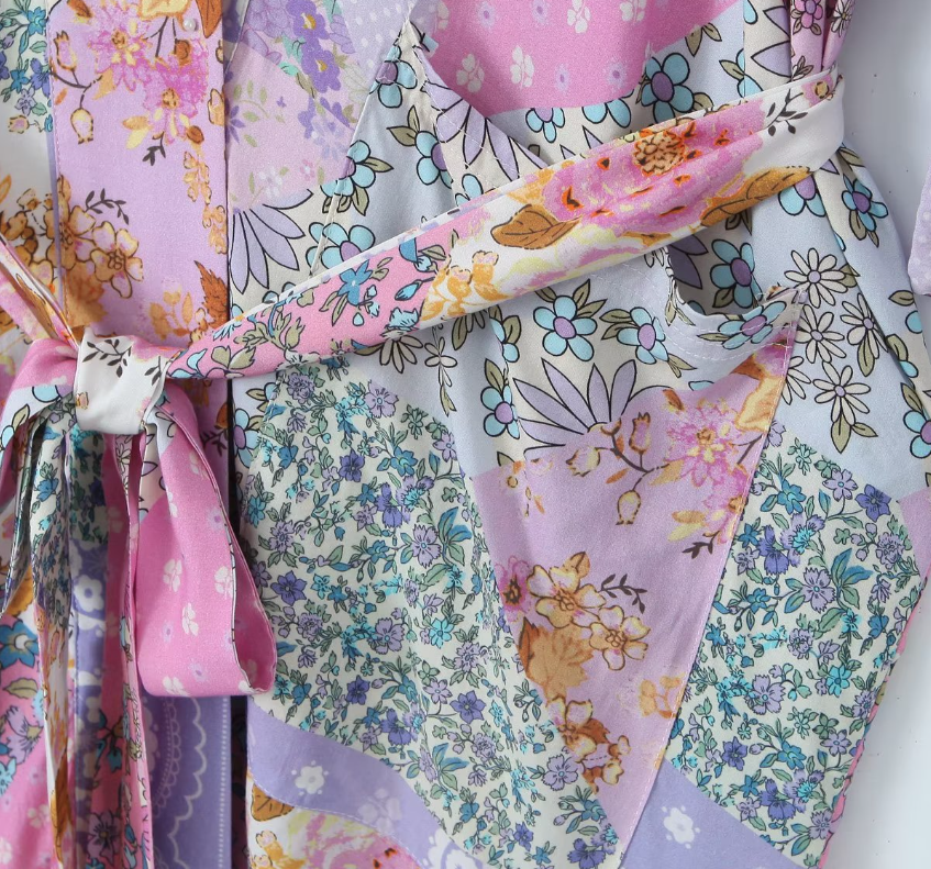 Lovely Lavender Boho Maxi Robe