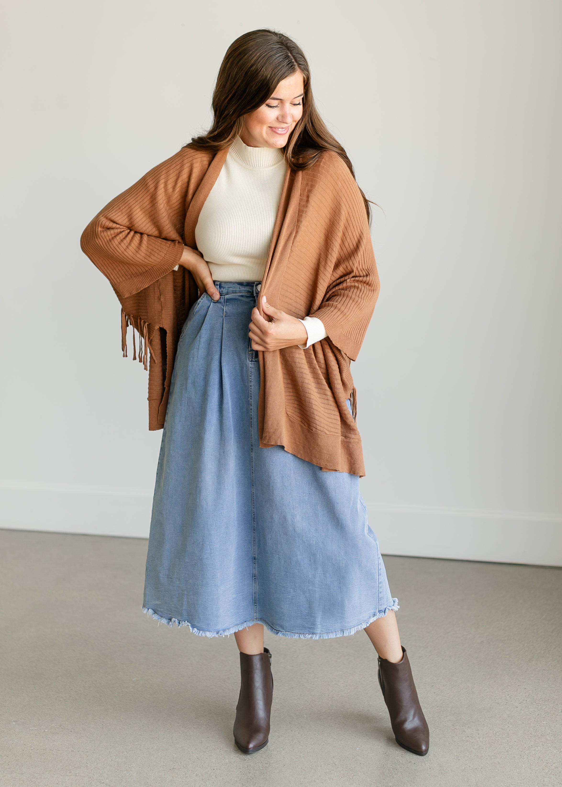 Positano Fringe Wrap Cardigan